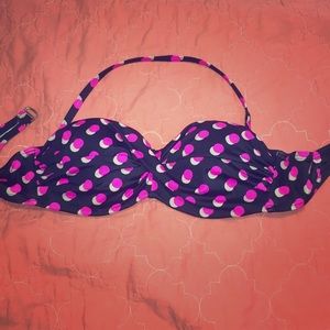 Victoria Secret Polka Dot Bandou Swim Top